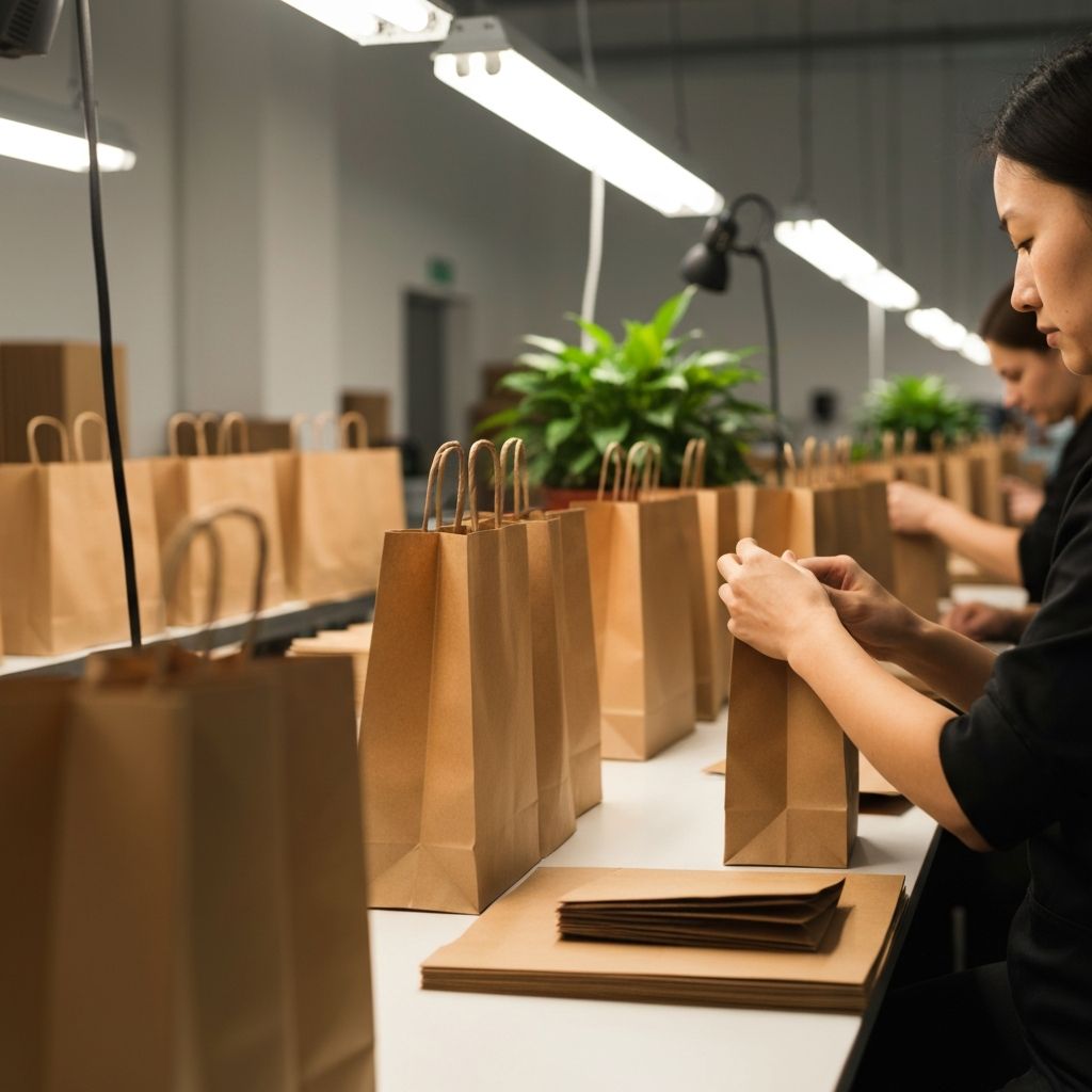 GreenSack sustainable packaging production